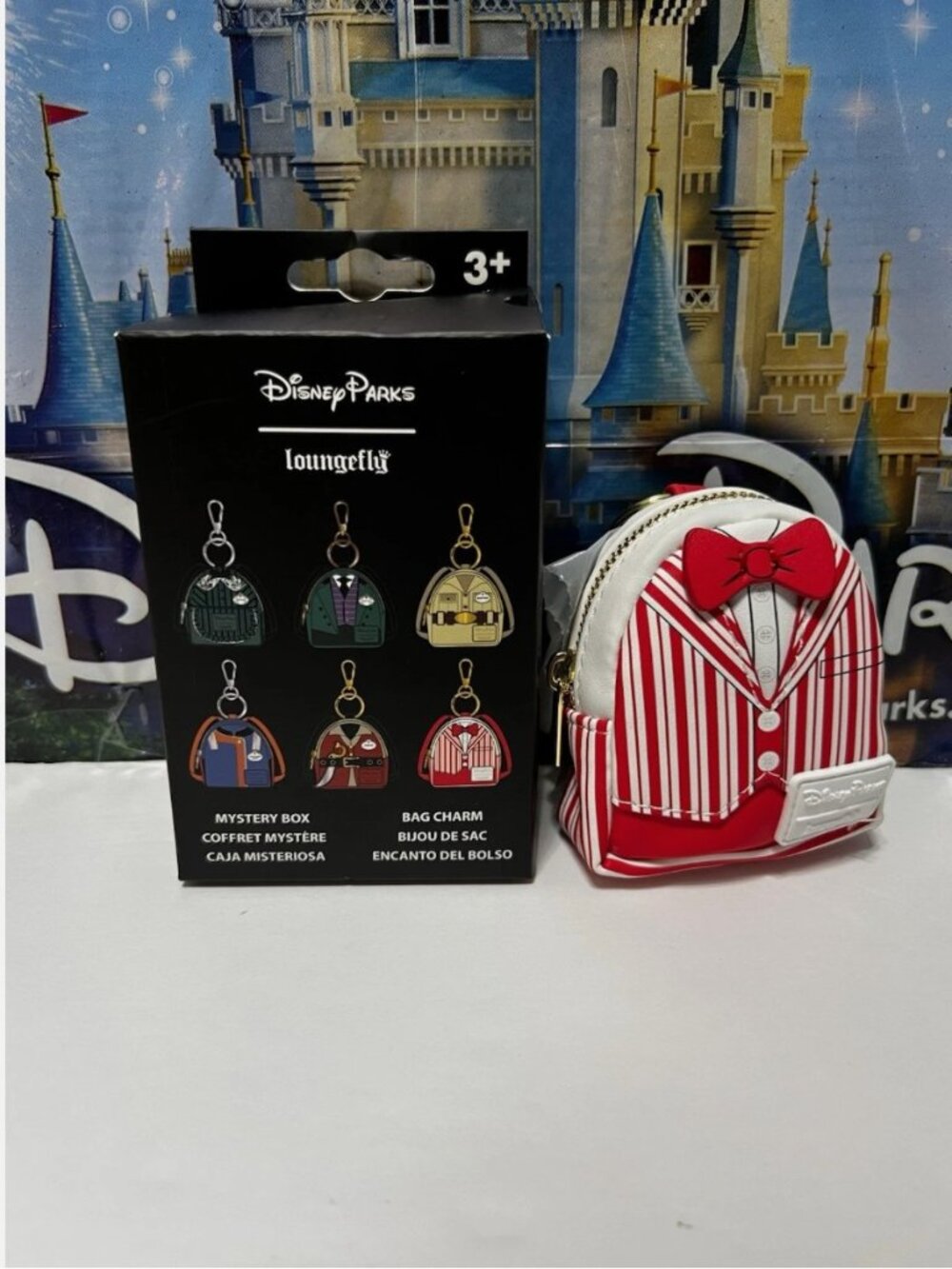 2026 Disney Parks Loungefly Mini Backpack Dapper Dan Bag Charm Keychain NEW